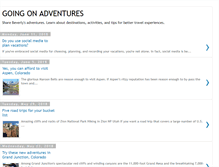 Tablet Screenshot of goingonadventures.com